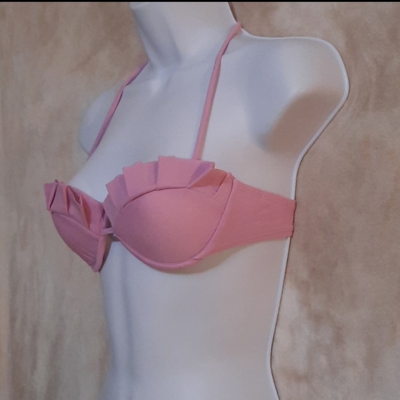 Pink Ruffle Bikini Top - Picture 4 of 9